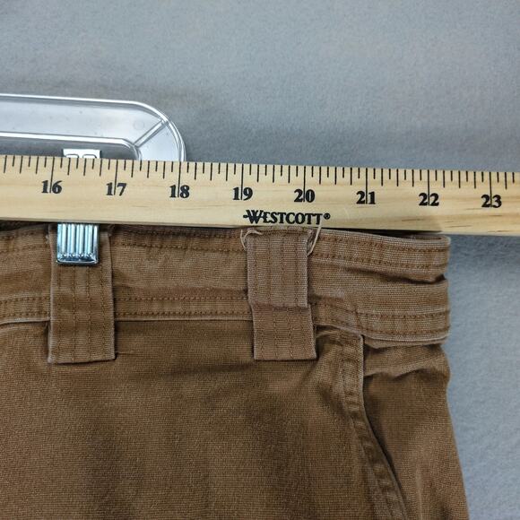 Duluth Trading Flex Fire Hose Cargo Work Pants Men's 44x28 Tan Relaxed Fit 45507 - Picture 5 of 10